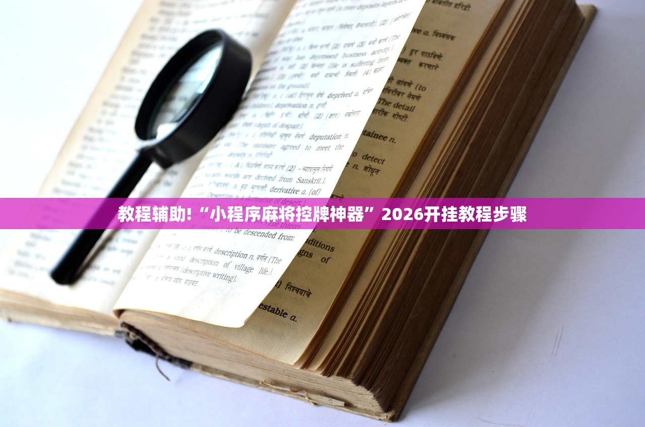 教程辅助!“小程序麻将控牌神器”2026开挂教程步骤