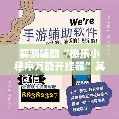 实测辅助“微乐小程序万能开挂器”其实确实有挂