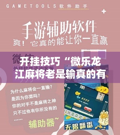 开挂技巧“微乐龙江麻将老是输真的有挂”科技辅助神器手机版