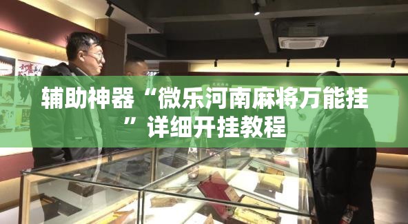 辅助神器“微乐河南麻将万能挂”详细开挂教程
