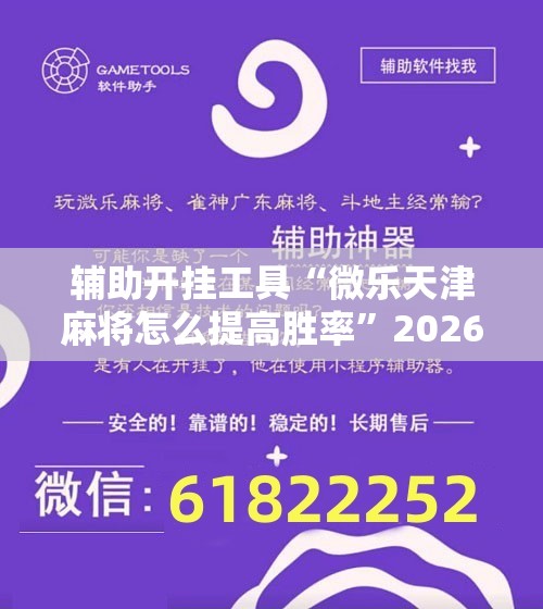 辅助开挂工具“微乐天津麻将怎么提高胜率	”2026开挂教程步骤