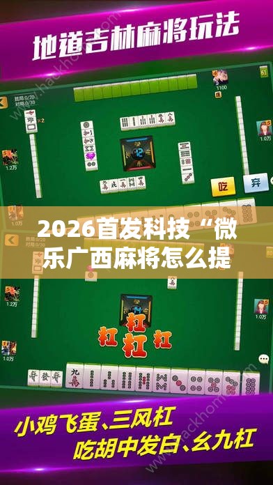 2026首发科技“微乐广西麻将怎么提高胜率”科技辅助神器手机版