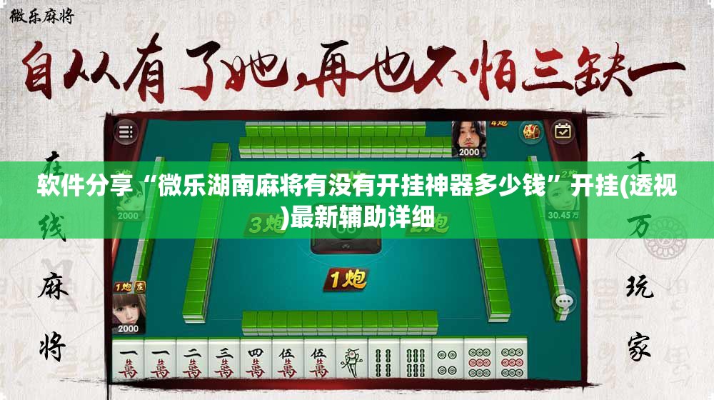 软件分享“微乐湖南麻将有没有开挂神器多少钱”开挂(透视)最新辅助详细