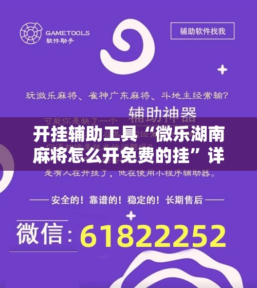 开挂辅助工具“微乐湖南麻将怎么开免费的挂	”详细分享装挂步骤