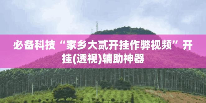 必备科技“家乡大贰开挂作弊视频”开挂(透视)辅助神器
