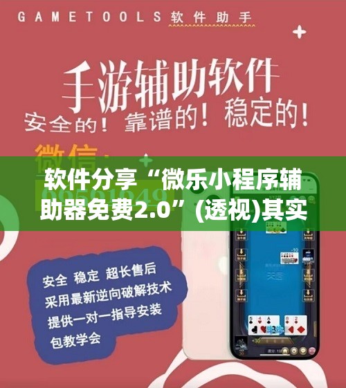 软件分享“微乐小程序辅助器免费2.0”(透视)其实确实有挂