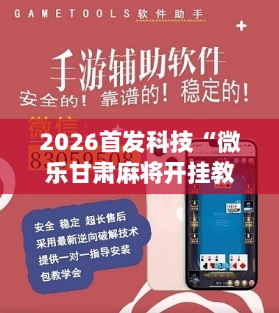 2026首发科技“微乐甘肃麻将开挂教程”(辅助神器)开挂详细教程
