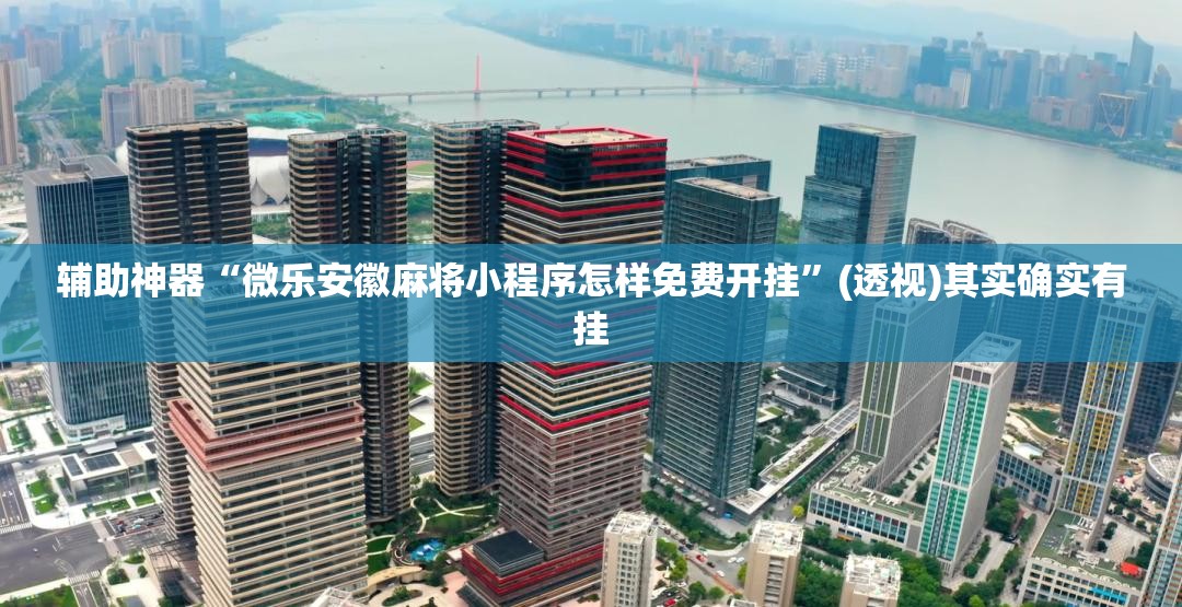 辅助神器“微乐安徽麻将小程序怎样免费开挂	”(透视)其实确实有挂