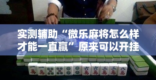 实测辅助“微乐麻将怎么样才能一直赢	”原来可以开挂