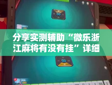分享实测辅助“微乐浙江麻将有没有挂”详细分享装挂步骤