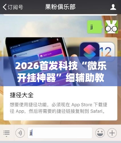 2026首发科技“微乐开挂神器”细辅助教程分享