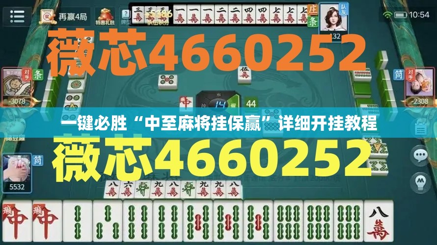 一键必胜“中至麻将挂保赢	”详细开挂教程