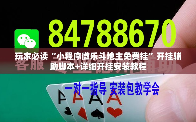 玩家必读“小程序微乐斗地主免费挂”开挂辅助脚本+详细开挂安装教程