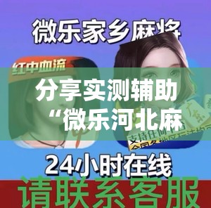 分享实测辅助“微乐河北麻将万能挂	”详细外挂透视辅助软件教程