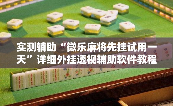 实测辅助“微乐麻将先挂试用一天	”详细外挂透视辅助软件教程