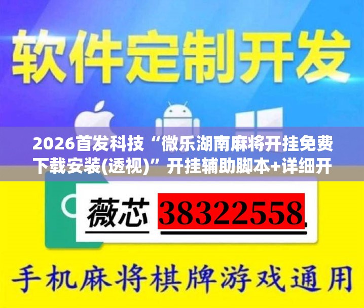 2026首发科技“微乐湖南麻将开挂免费下载安装(透视)”开挂辅助脚本+详细开挂安装教程