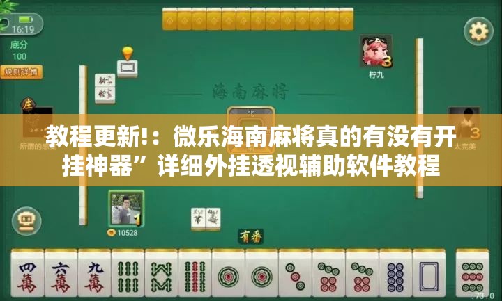 教程更新!：微乐海南麻将真的有没有开挂神器	”详细外挂透视辅助软件教程