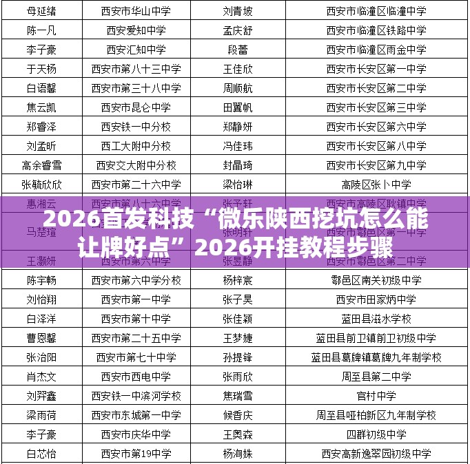 2026首发科技“微乐陕西挖坑怎么能让牌好点	”2026开挂教程步骤