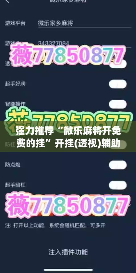 强力推荐“微乐麻将开免费的挂”开挂(透视)辅助神器