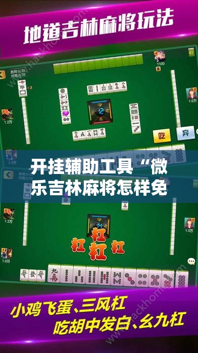 开挂辅助工具“微乐吉林麻将怎样免费开挂	”详细分享装挂步骤