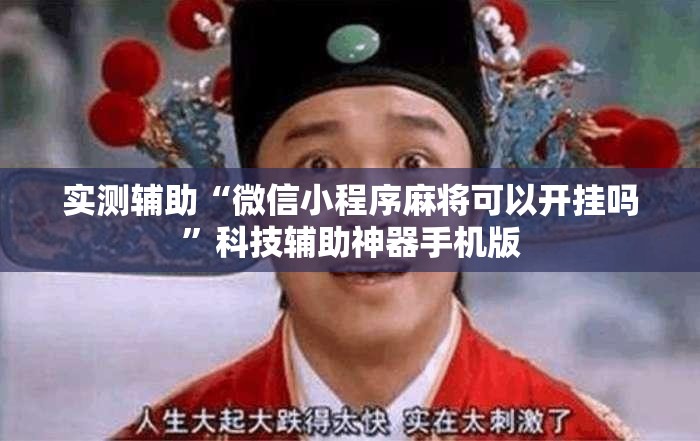 实测辅助“微信小程序麻将可以开挂吗	”科技辅助神器手机版