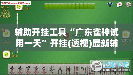 辅助开挂工具“广东雀神试用一天”开挂(透视)最新辅助详细