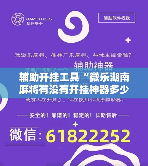 辅助开挂工具“微乐湖南麻将有没有开挂神器多少钱”科技辅助神器手机版