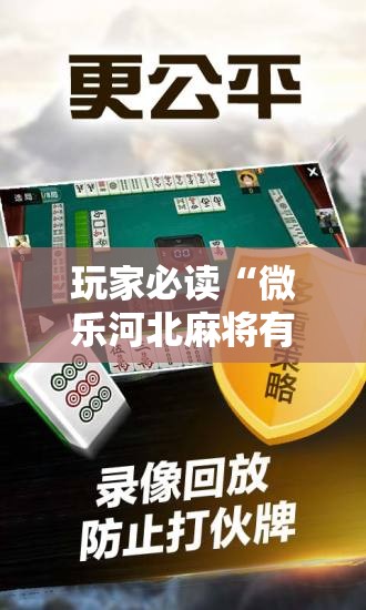 玩家必读“微乐河北麻将有没有开挂神器	”详细开挂教程