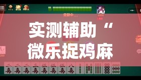 实测辅助“微乐捉鸡麻将有开挂神器是真的吗？”2026开挂教程步骤