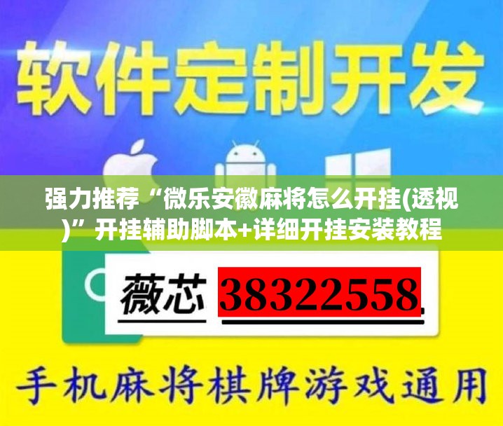 强力推荐“微乐安徽麻将怎么开挂(透视)”开挂辅助脚本+详细开挂安装教程