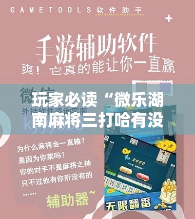 玩家必读“微乐湖南麻将三打哈有没有开挂神器”原来可以开挂