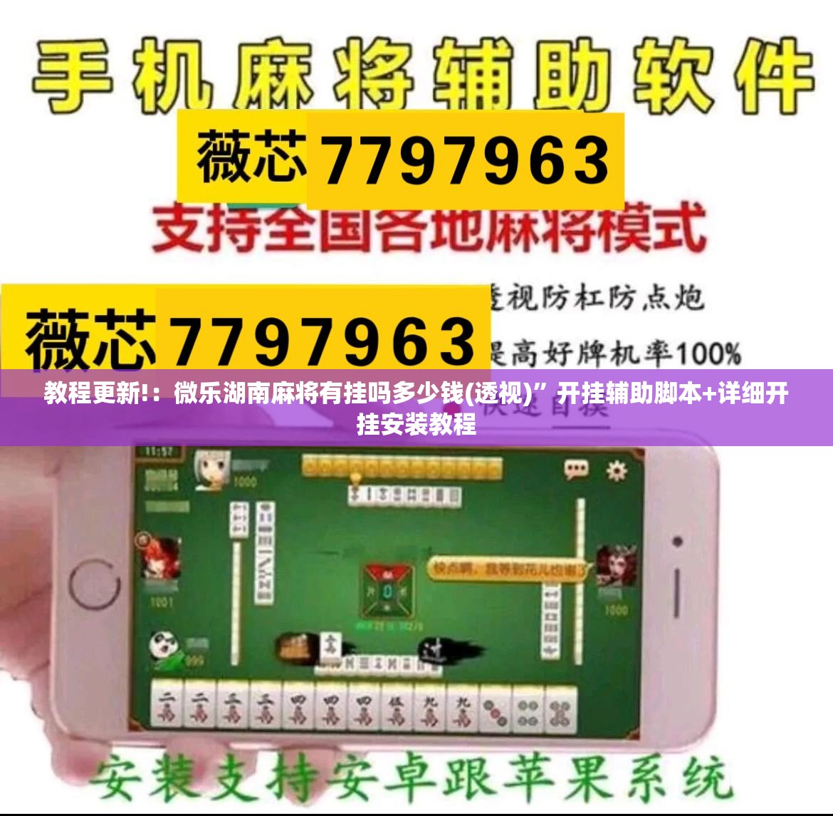 教程更新!：微乐湖南麻将有挂吗多少钱(透视)”开挂辅助脚本+详细开挂安装教程