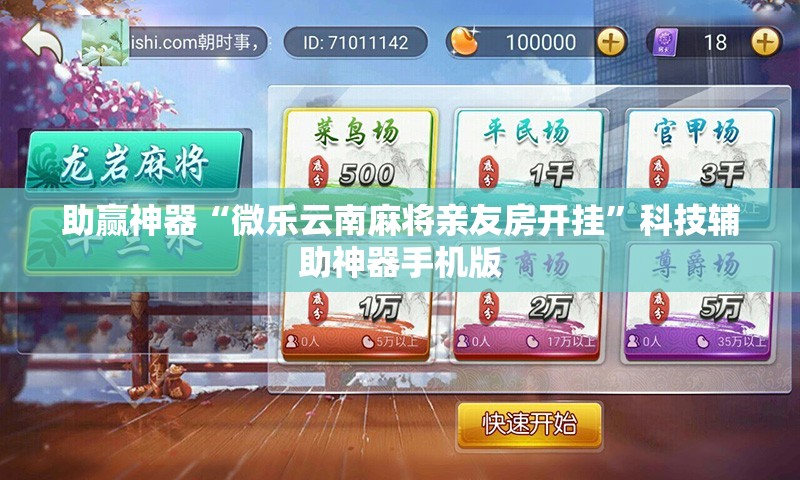 助赢神器“微乐云南麻将亲友房开挂”科技辅助神器手机版