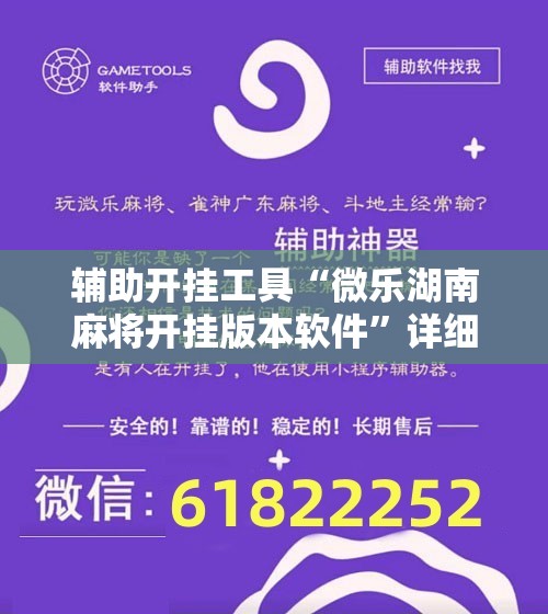 辅助开挂工具“微乐湖南麻将开挂版本软件”详细分享装挂步骤
