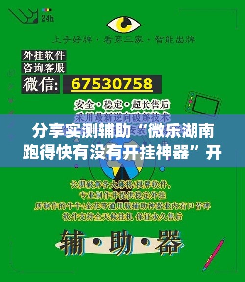 分享实测辅助“微乐湖南跑得快有没有开挂神器”开挂(透视)辅助教程