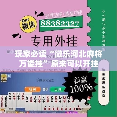 玩家必读“微乐河北麻将万能挂”原来可以开挂