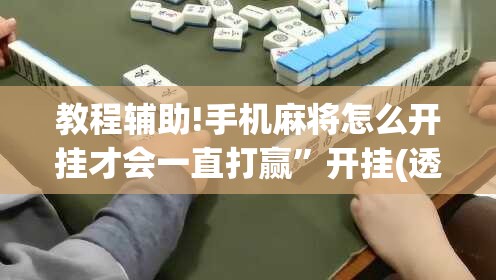 教程辅助!手机麻将怎么开挂才会一直打赢	”开挂(透视)最新辅助详细