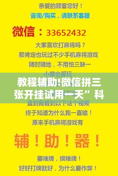 教程辅助!微信拼三张开挂试用一天”科技辅助神器手机版