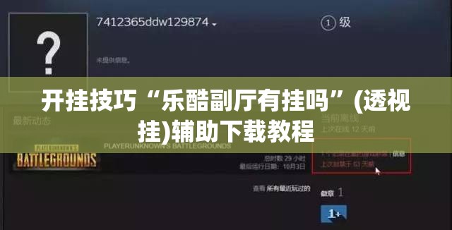 开挂技巧“乐酷副厅有挂吗”(透视挂)辅助下载教程