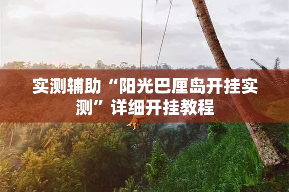 实测辅助“阳光巴厘岛开挂实测	”详细开挂教程