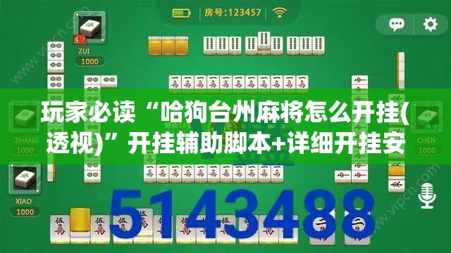 玩家必读“哈狗台州麻将怎么开挂(透视)”开挂辅助脚本+详细开挂安装教程
