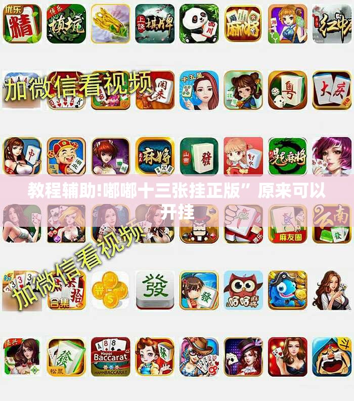 教程辅助!嘟嘟十三张挂正版”原来可以开挂