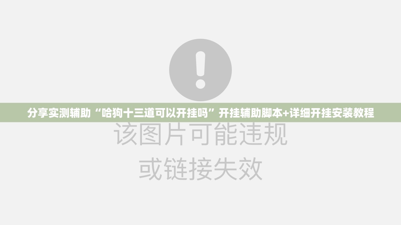 分享实测辅助“哈狗十三道可以开挂吗	”开挂辅助脚本+详细开挂安装教程