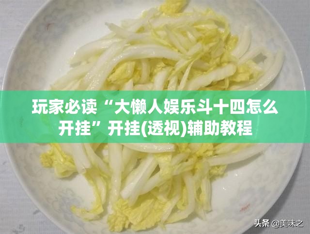 玩家必读“大懒人娱乐斗十四怎么开挂	”开挂(透视)辅助教程