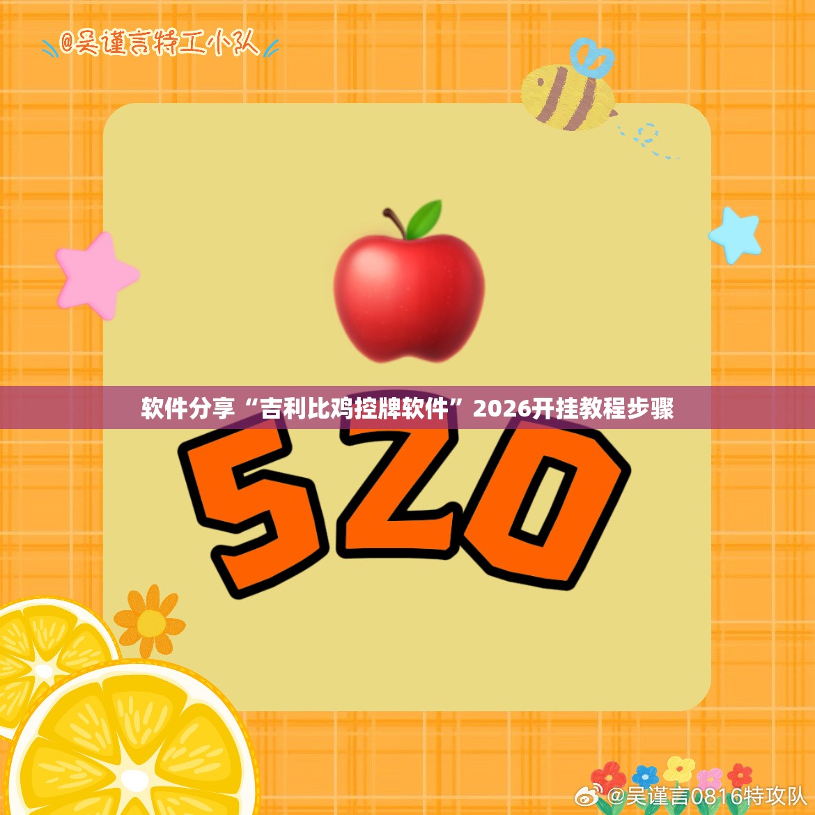 软件分享“吉利比鸡控牌软件”2026开挂教程步骤