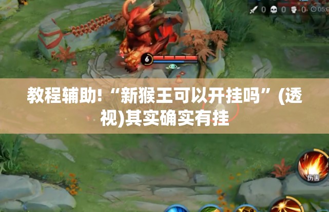 教程辅助!“新猴王可以开挂吗”(透视)其实确实有挂