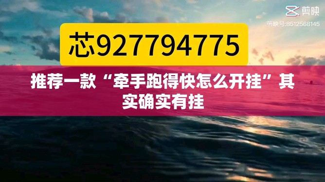 推荐一款“牵手跑得快怎么开挂”其实确实有挂