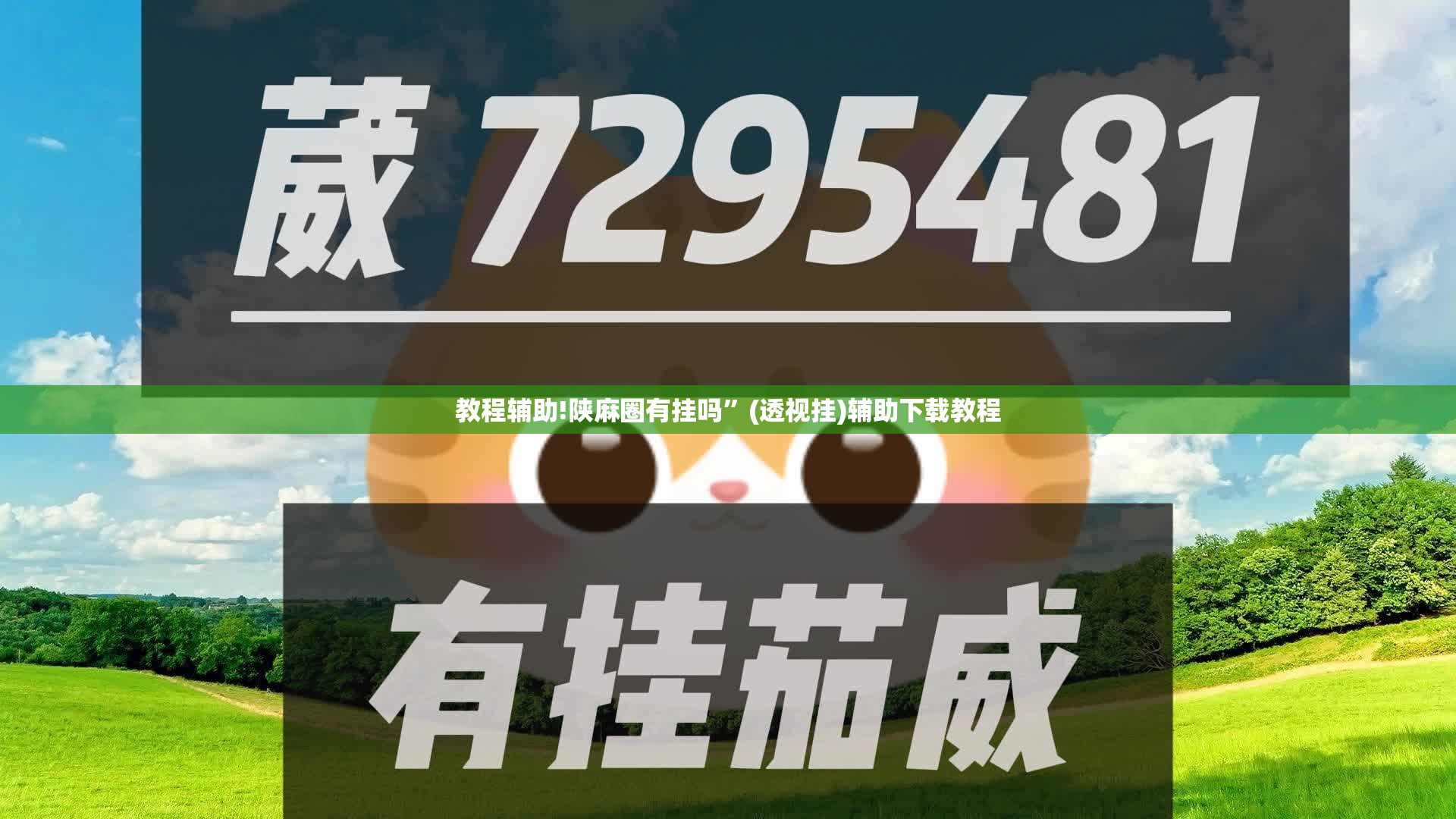 教程辅助!陕麻圈有挂吗	”(透视挂)辅助下载教程