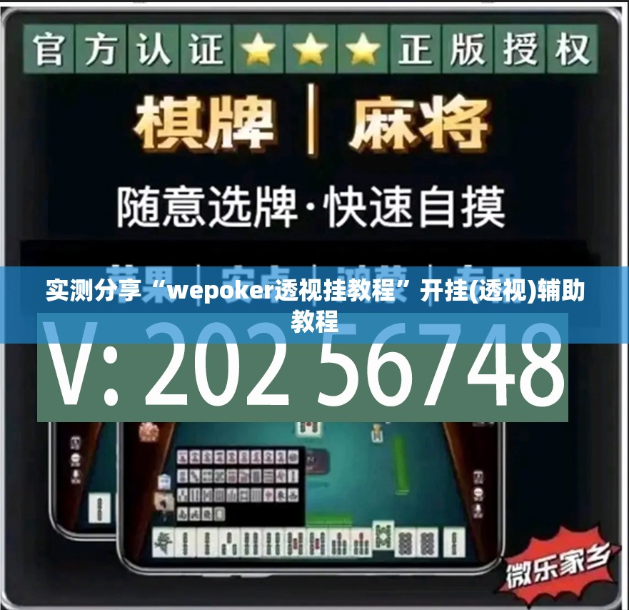 实测分享“wepoker透视挂教程”开挂(透视)辅助教程
