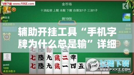 辅助开挂工具“手机字牌为什么总是输	”详细分享装挂步骤